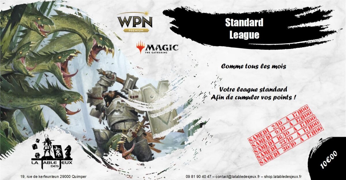 La Table Des Jeux Magasin De Jeux A QUIMPER MAGIC STANDARD LEAGUE