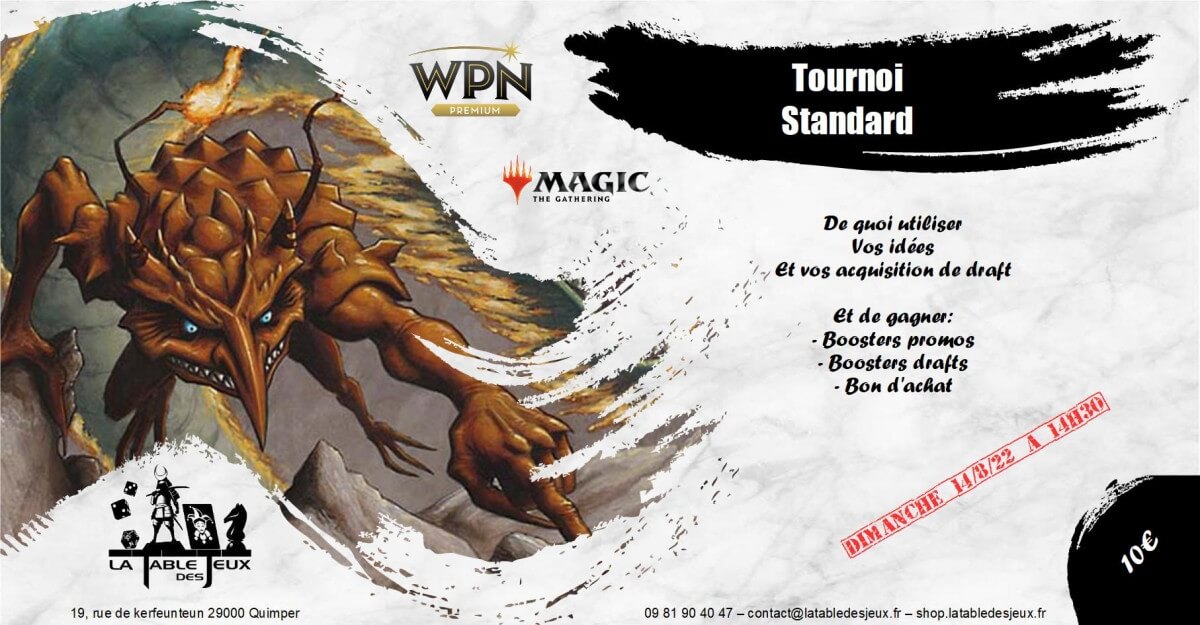 La Table Des Jeux Magasin De Jeux A QUIMPER MAGIC STANDARD