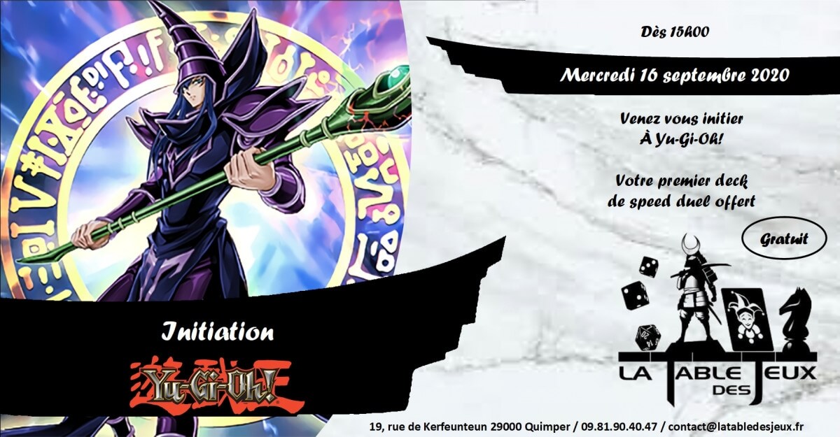 La Table Des Jeux Magasin De Jeux A QUIMPER YU GI OH INITIATION