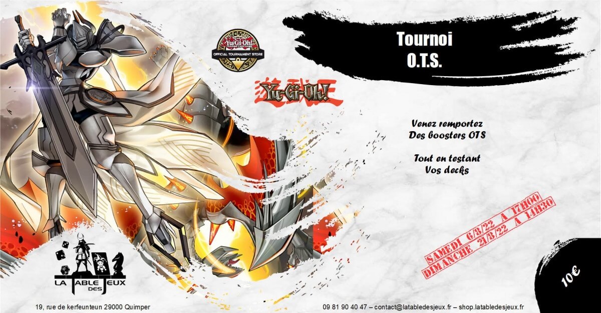 La Table Des Jeux Magasin De Jeux A QUIMPER YU GI OH O.T.S